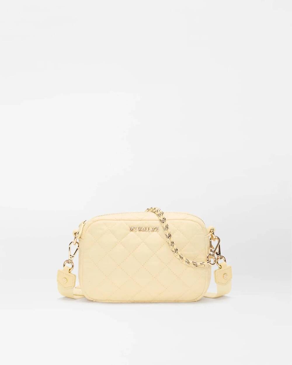 NEW MZ WALLACE women's mini crosby ii bag in chamomile